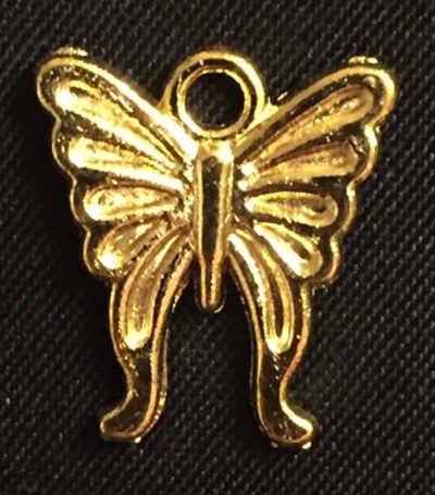 Gold Butterfly Charm 3